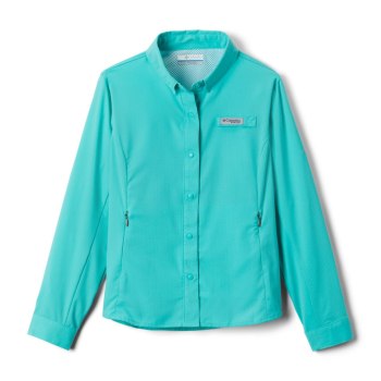 Columbia PFG Tamiami Long Sleeve, Camisa Azules Para Niña | 379210-CSV